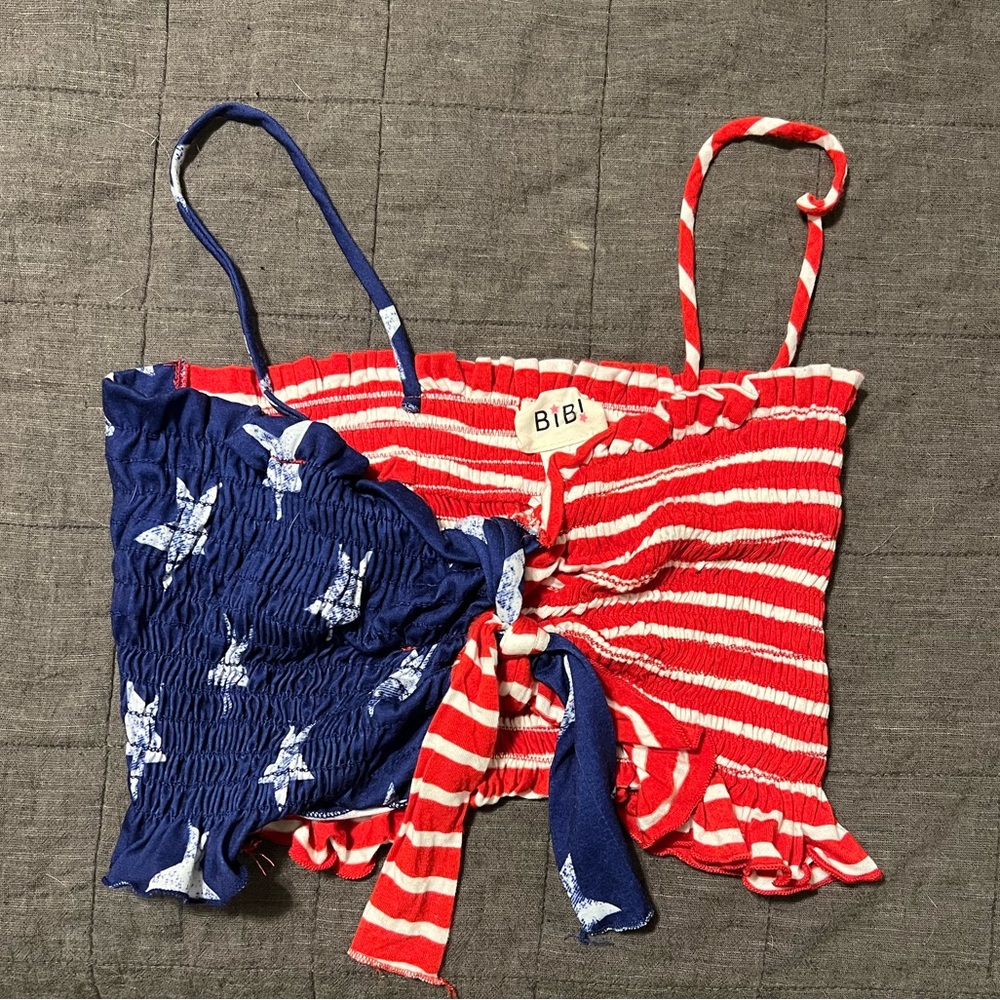 BIBI AMERICAN FLAG TUBE TOP
